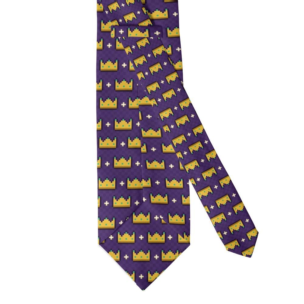 Montalto - Purple & Gold Pixel Crown Tie – Throne Room