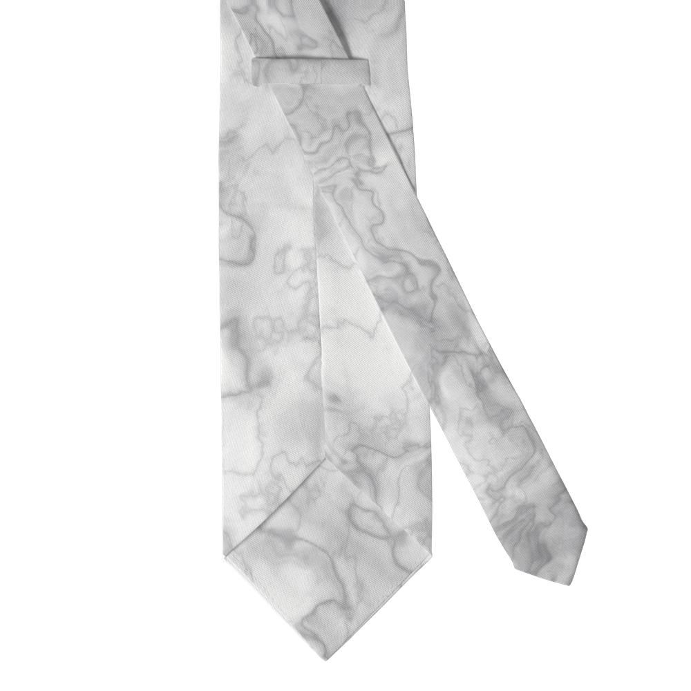 Gyldencrone - White & Grey Marble Tie – Carrara Stone