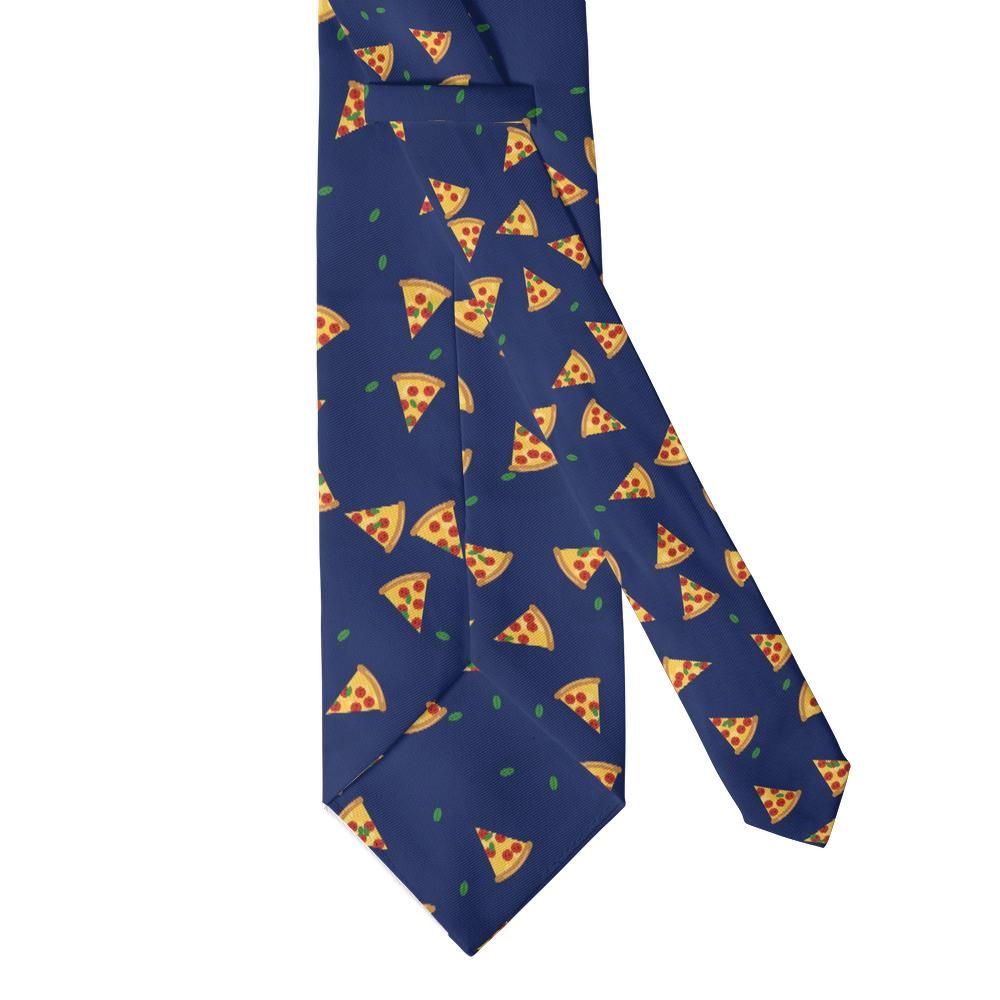 Mowatt - Navy Pizza Slice Tie – Pizza Night