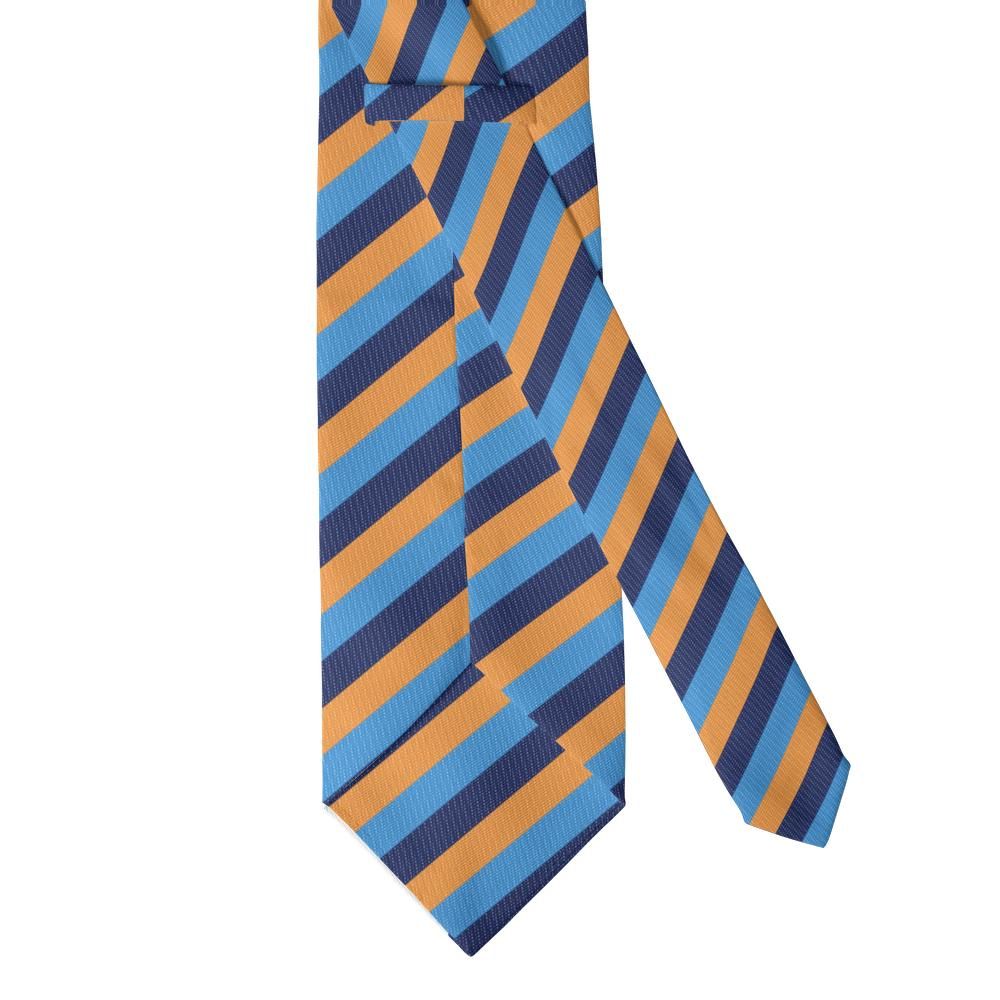 Schack - Orange, Sky & Navy Block Stripe Tie – Collegiate Club