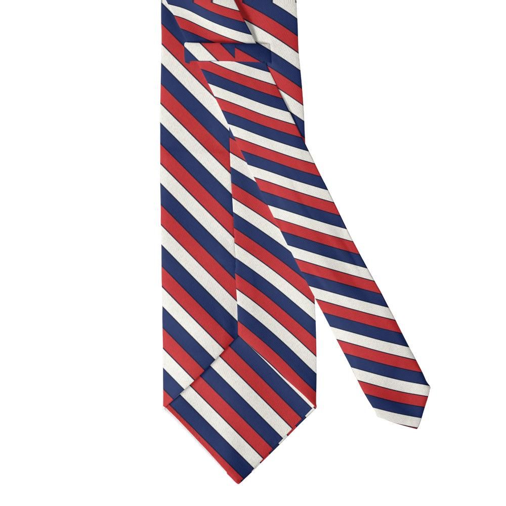 Mörner - Navy, White & Red Tricolour Stripe Tie – Regatta Day