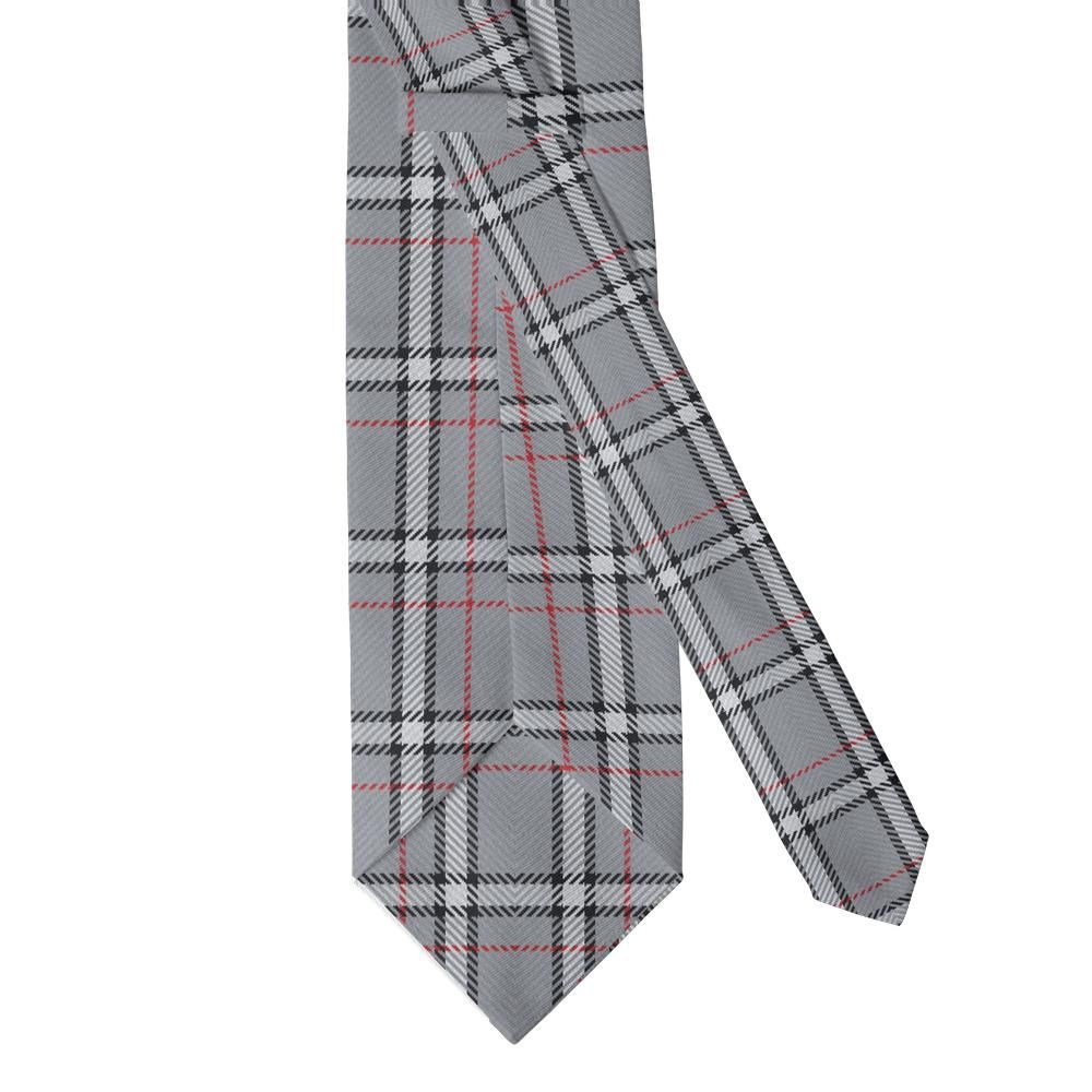 Branicki - Grey & Red Balmoral Check Tie – Highland Morning