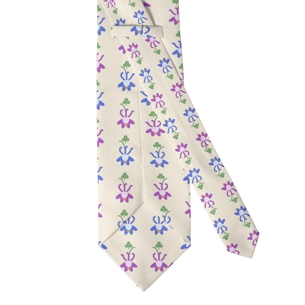 Dohna - Cream & Blue Columbine Tie – Cottage Bells