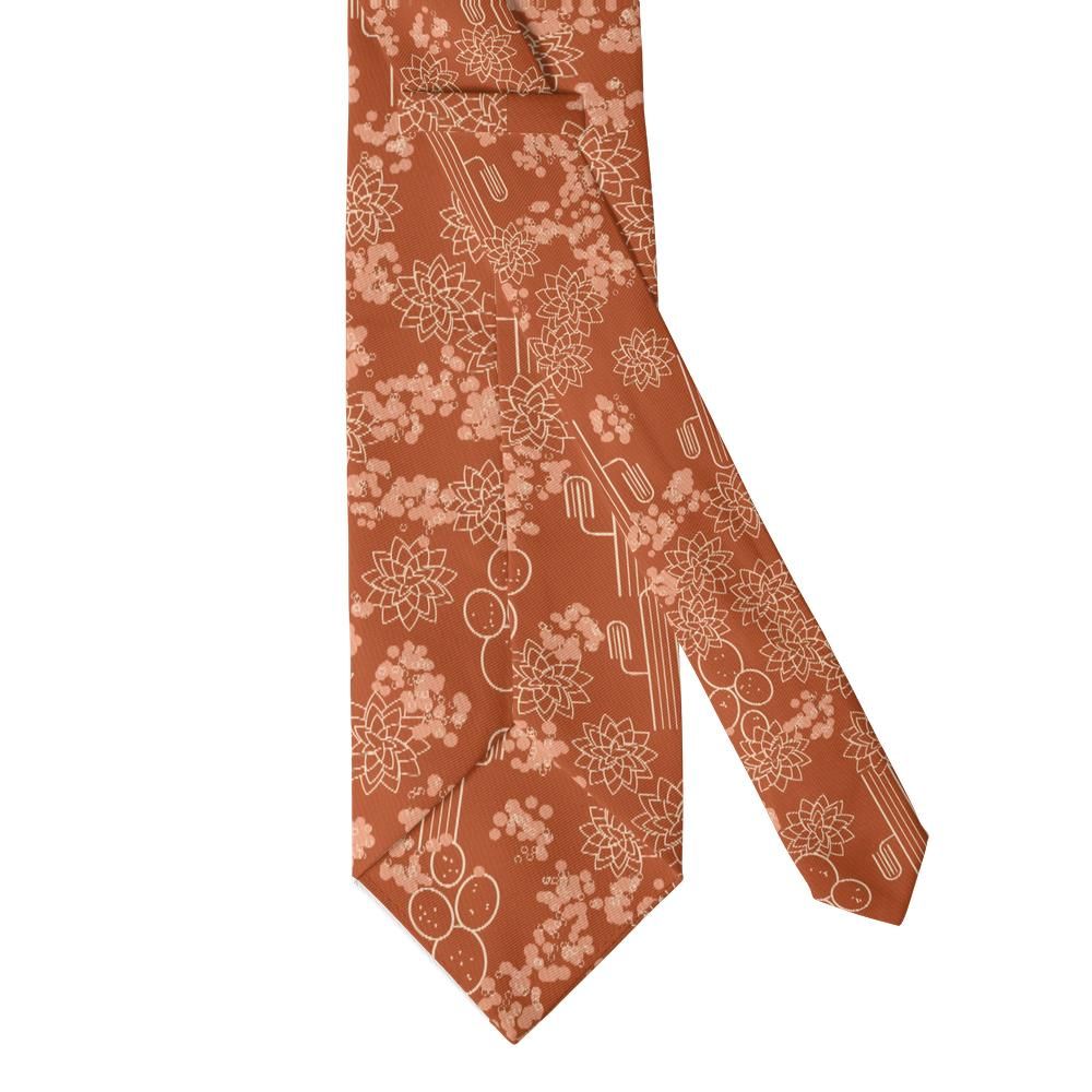 Trolle - Rust & Cream Desert Succulent Tie – Sonoran Sunset