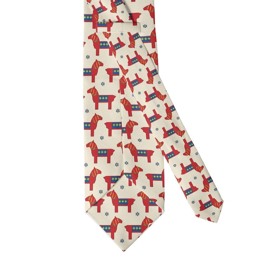 Bryske - Red & Cream Dala Horse Tie – Dalarna Classic