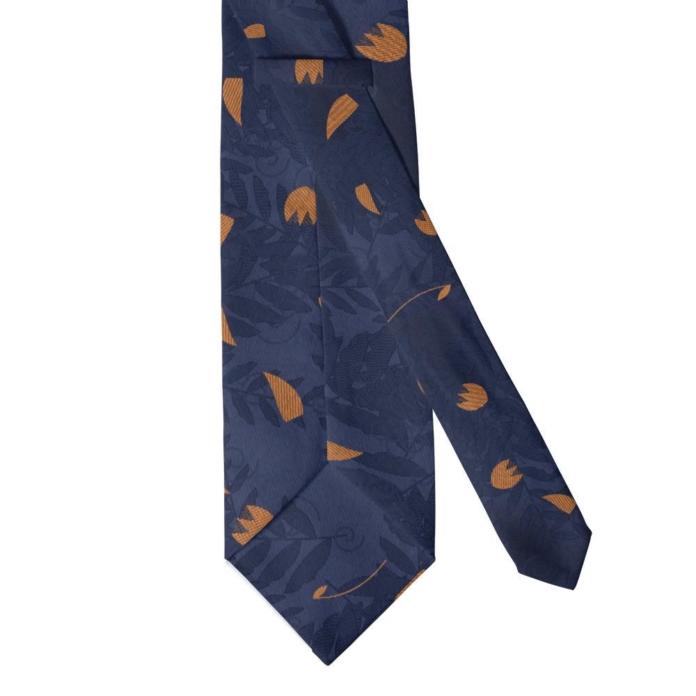 Waldstein - Navy & Copper Acanthus Leaf Tie – Palace Garden