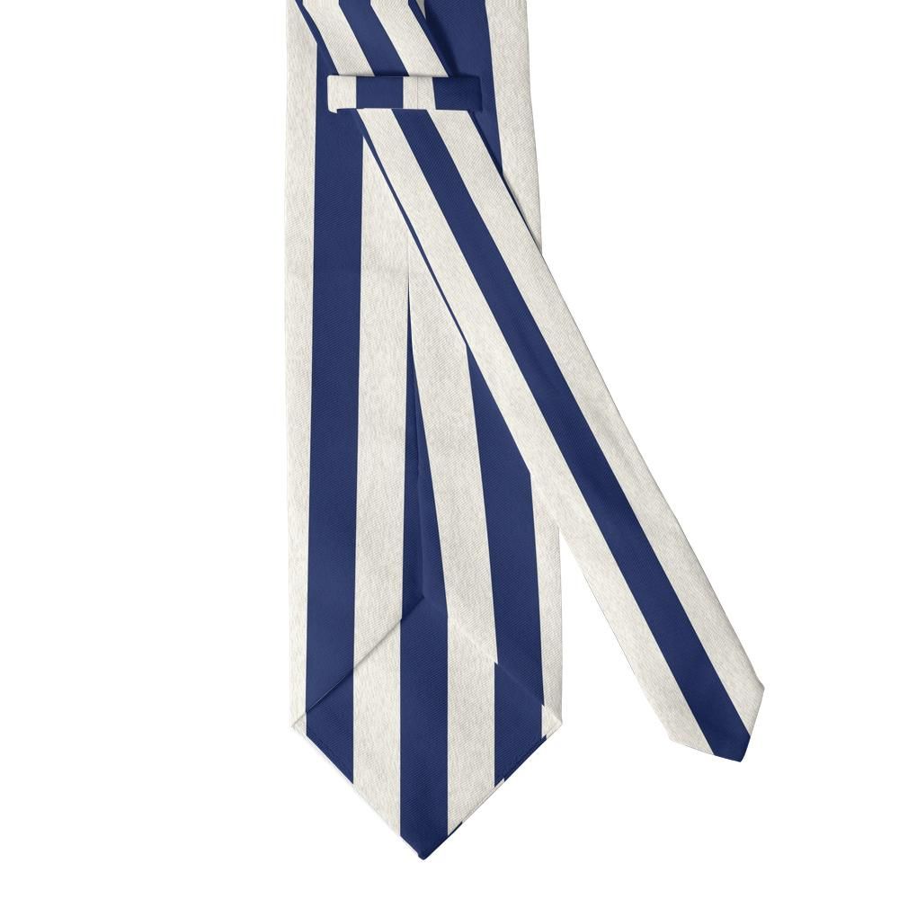 Hierta - Navy & Cream Deckchair Stripe Tie – Riviera Deck
