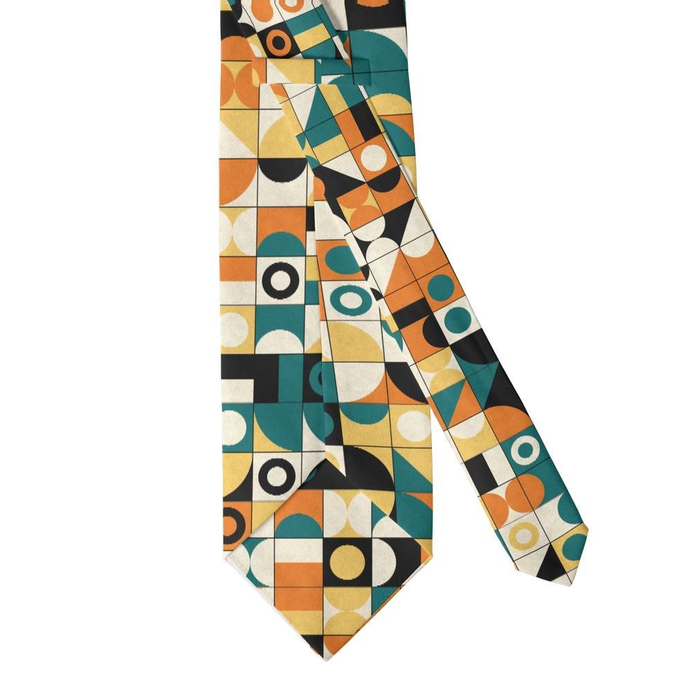 Dyre - Teal & Orange Bauhaus Tie – Weimar Workshop