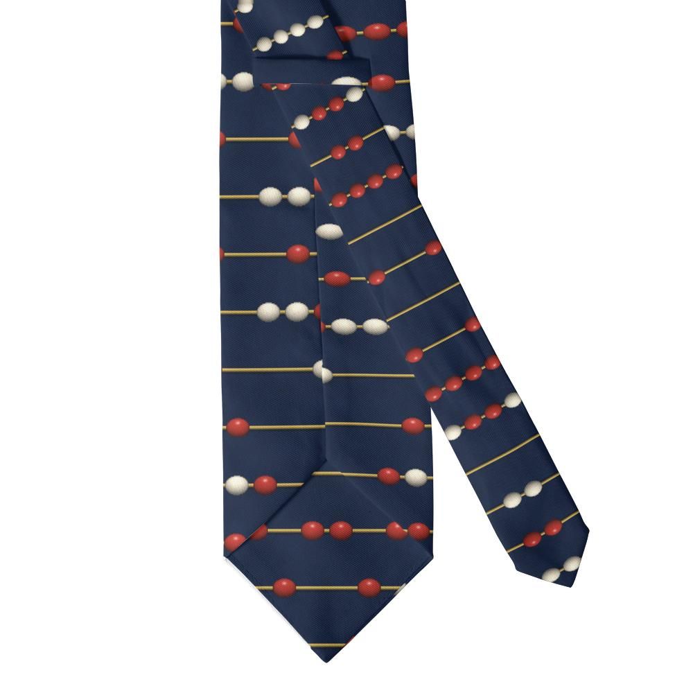 Ribbing - Navy & Gold Abacus Dot Tie – Counting House