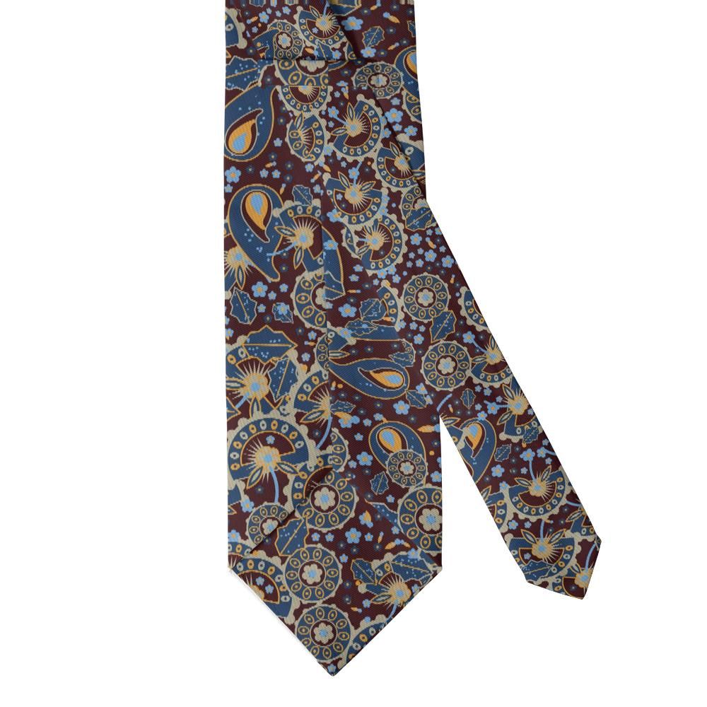 Trivulzio - Burgundy & Sapphire Madder Paisley Tie – Opera Box