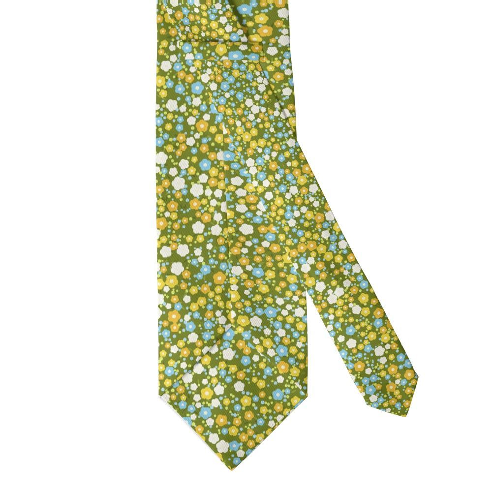 Amelot - Olive & Yellow Ditsy Floral Tie – Summer Meadow
