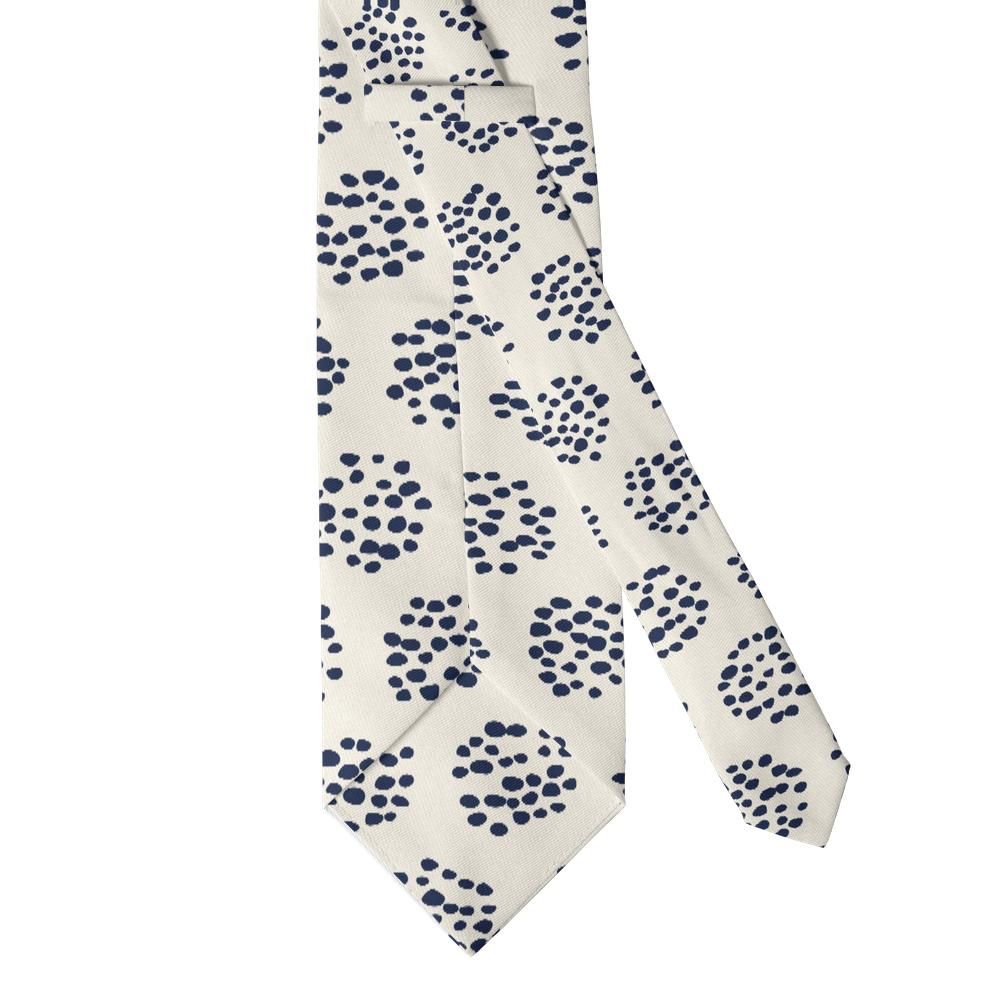 Maillé - Navy & Ivory Leopard Dot Tie – Riviera Lunch