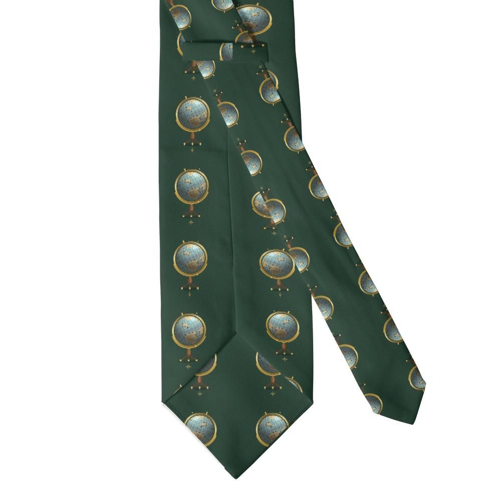 Erdody - Forest & Gold Globe Tie – Cartographer’s Desk