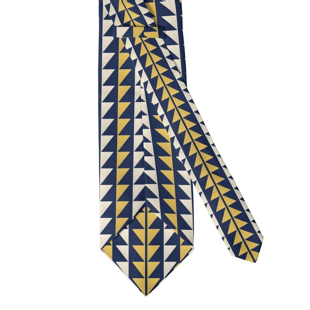 Draskovich - Navy & Gold Sawtooth Tie – Sharp Company