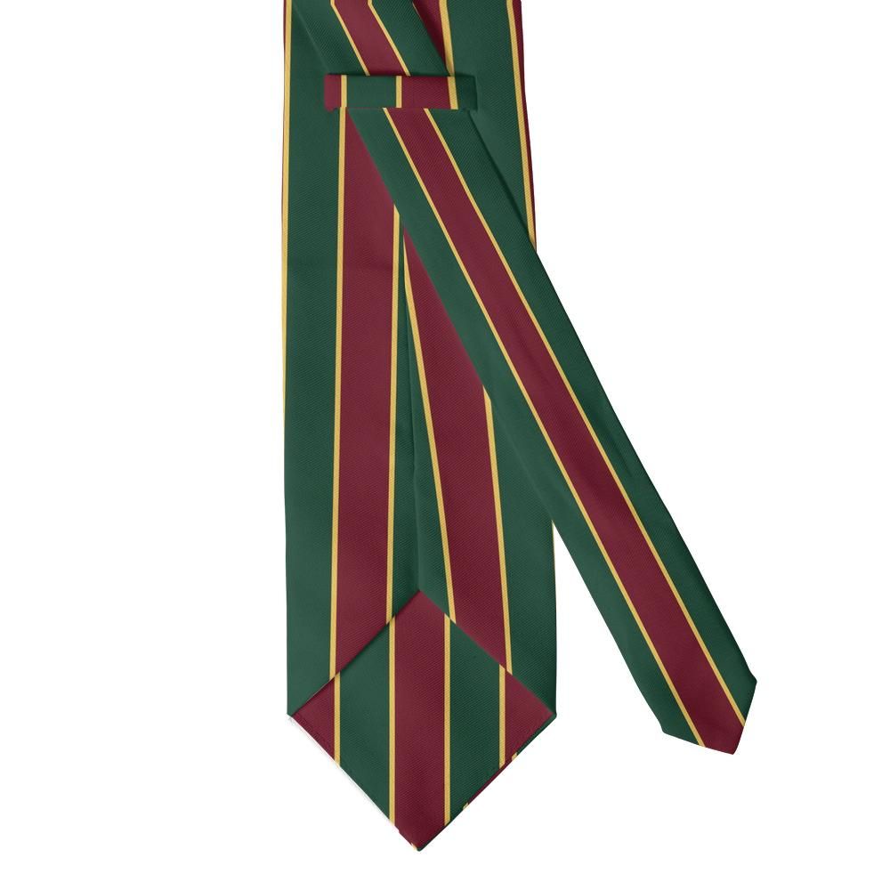 Solms - Burgundy & Green Guards Stripe Tie – Regimental Dinner