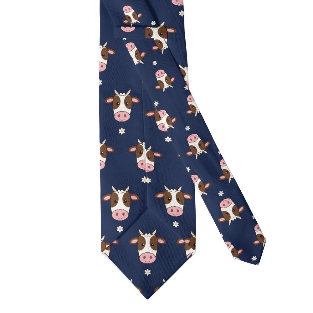 Pálffy - Navy Dairy Cow Tie – Brown Cow Evening