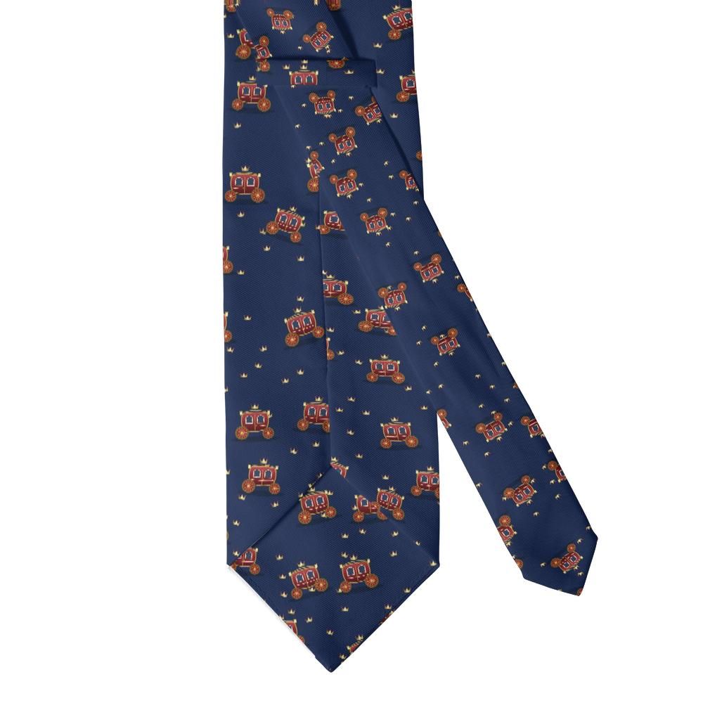 Potulicki - Navy & Gold Carriage Tie – Royal Coaches and Crowns