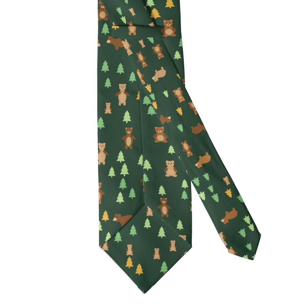 Juel - Forest Green & Honey Forest Bear Tie – Mountain Cabin
