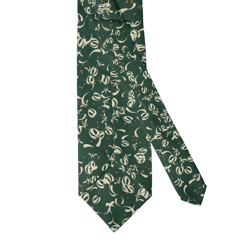Tarnowski - Forest & Ivory Filigree Scroll Tie – Galician Manor