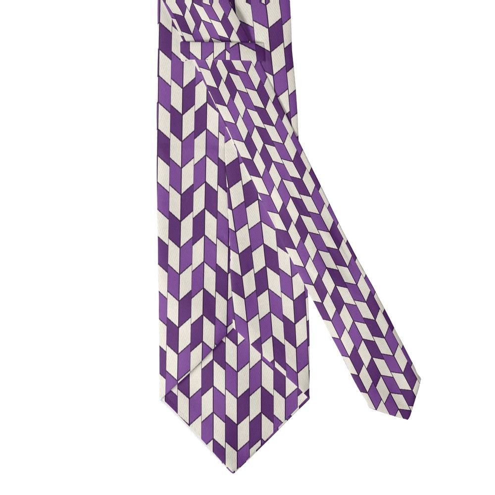 Marsvin - Plum & Ivory Arrow Feather Tie – Kimono Arrow