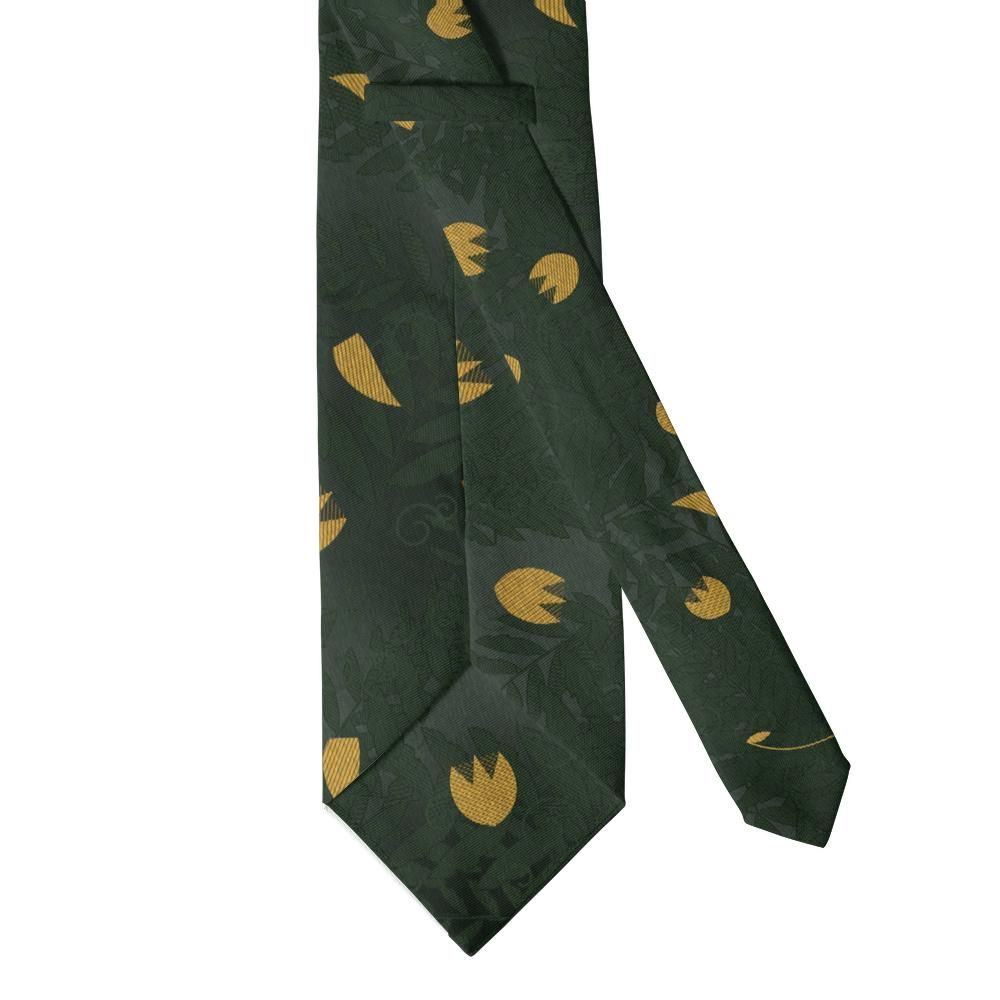 Waldstein - Forest & Gold Acanthus Leaf Tie – Hunting Lodge