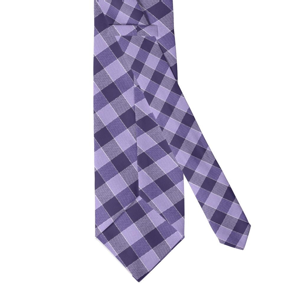 Parsberg - Purple & Lilac Checkered Tie – Lavender Hour