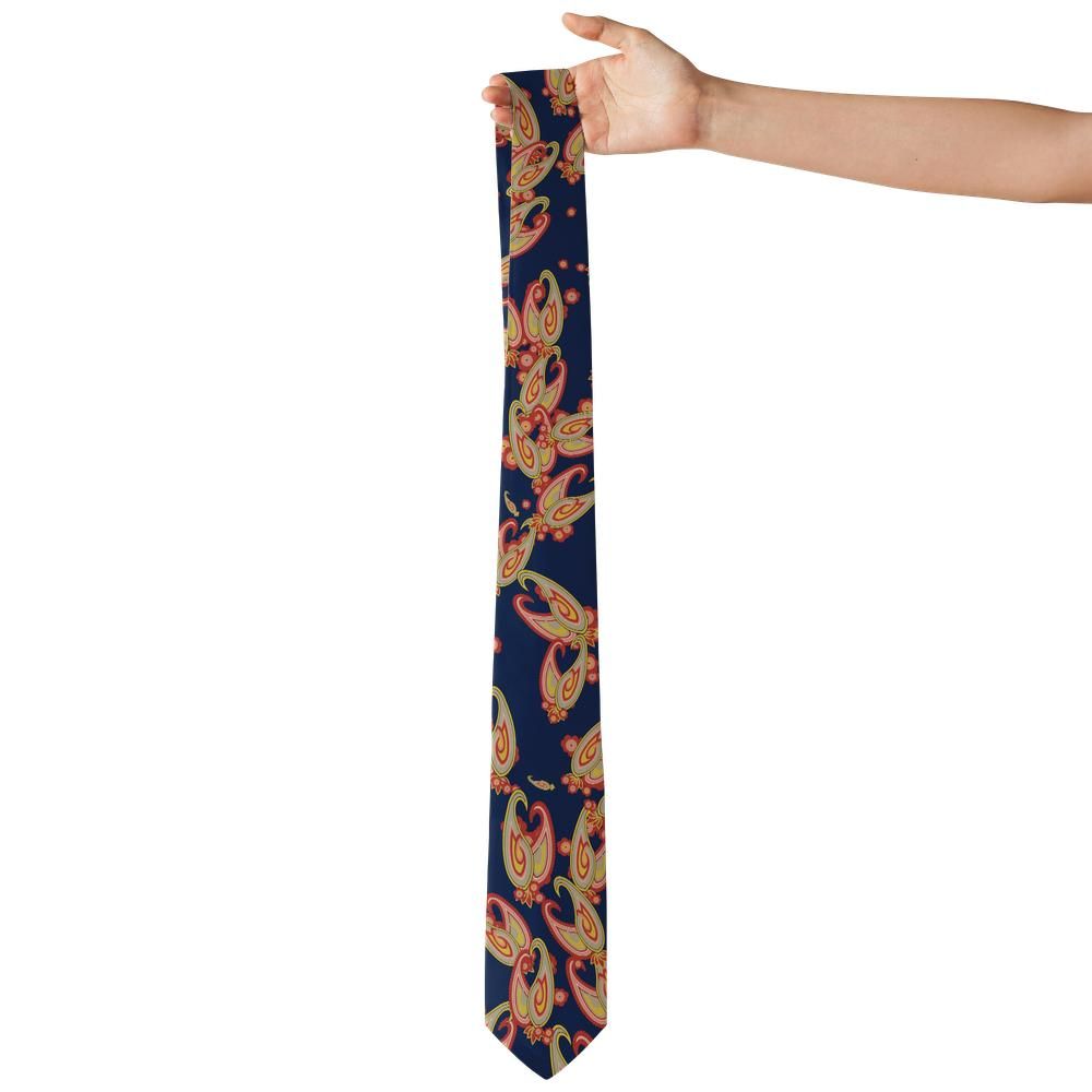 Martinengo - Navy & Gold Crowned Paisley Tie – Venetian Night