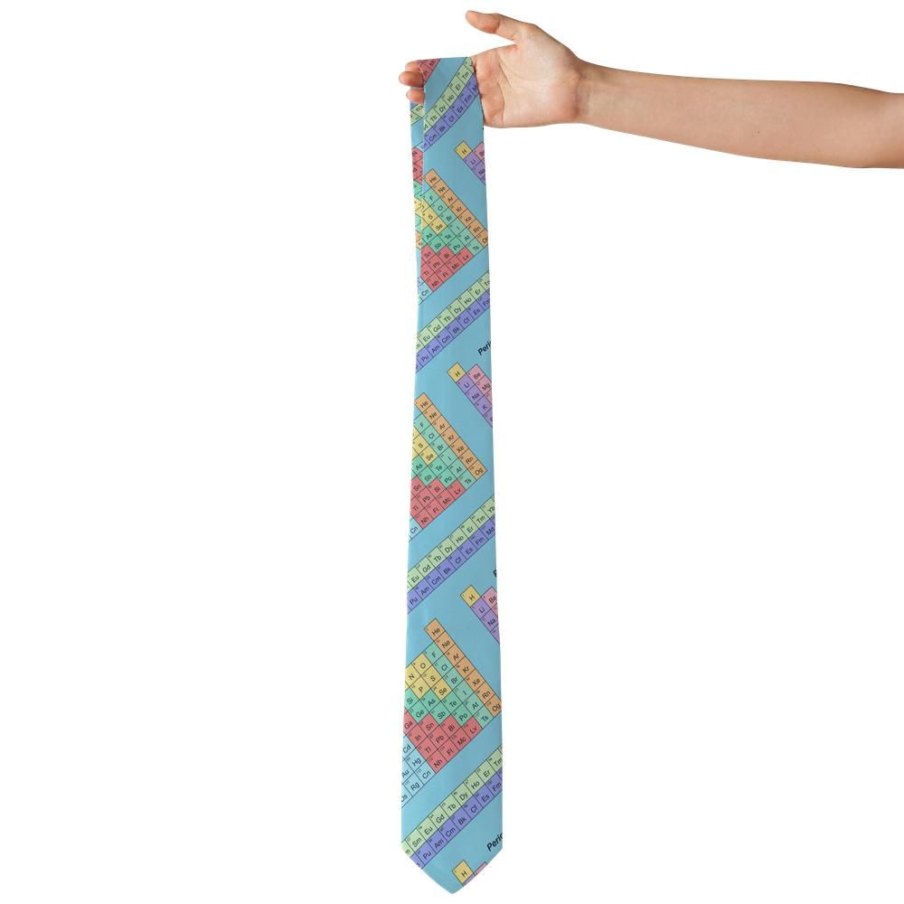 Knuth - Aqua & Pastel Periodic Table Tie – Chemistry Class