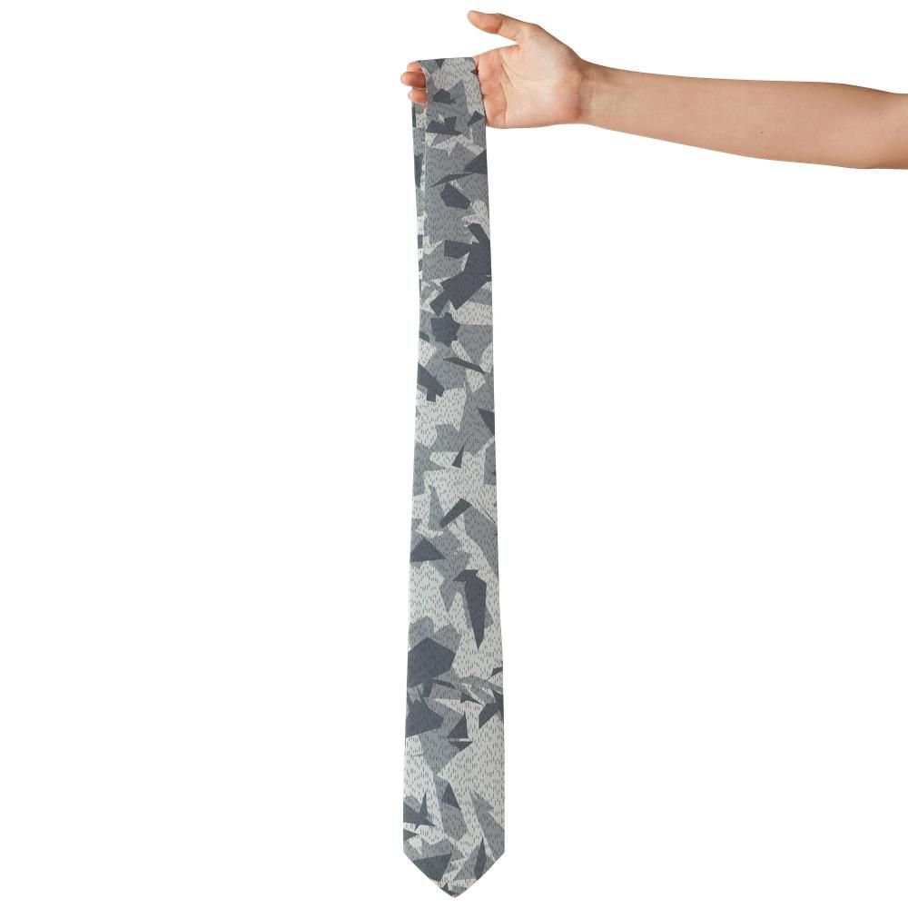 Scharnhorst - White & Grey Splinter Camo Tie – Winter Line