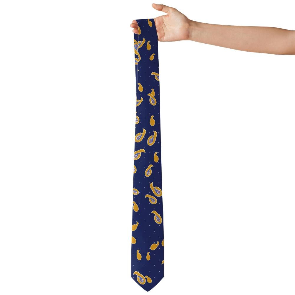 Cornaro - Indigo & Saffron Bohemian Paisley Tie – Spice Route