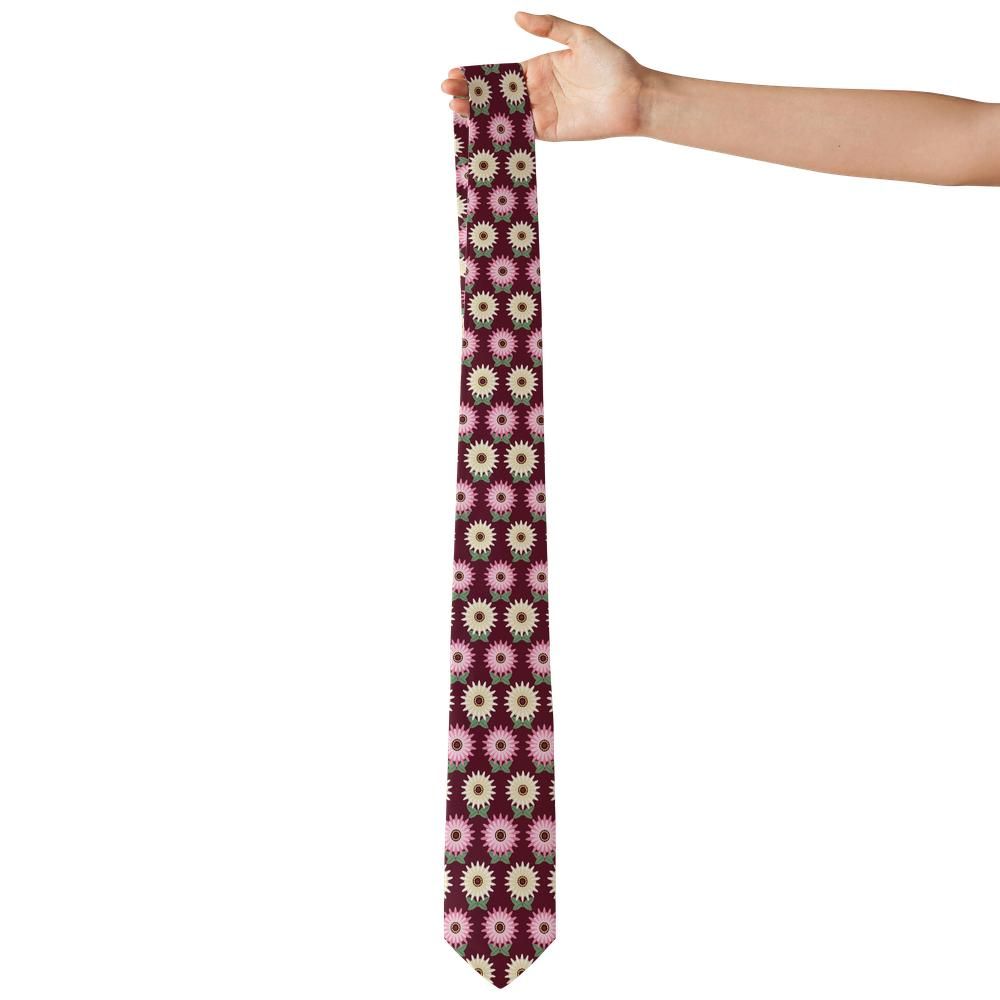 Stolberg - Burgundy & Pink Gerbera Tie – Garden Fete