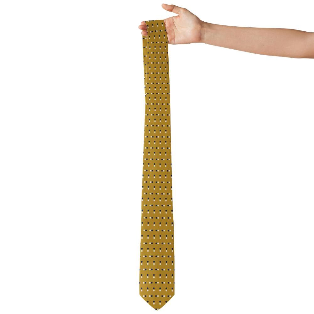 Wrede - Mustard Paired Dot Tie – Golden Pair
