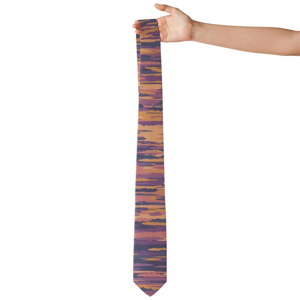 Bernstorff - Dusk Purple & Orange Painted Horizon Tie – Canyon Sunset