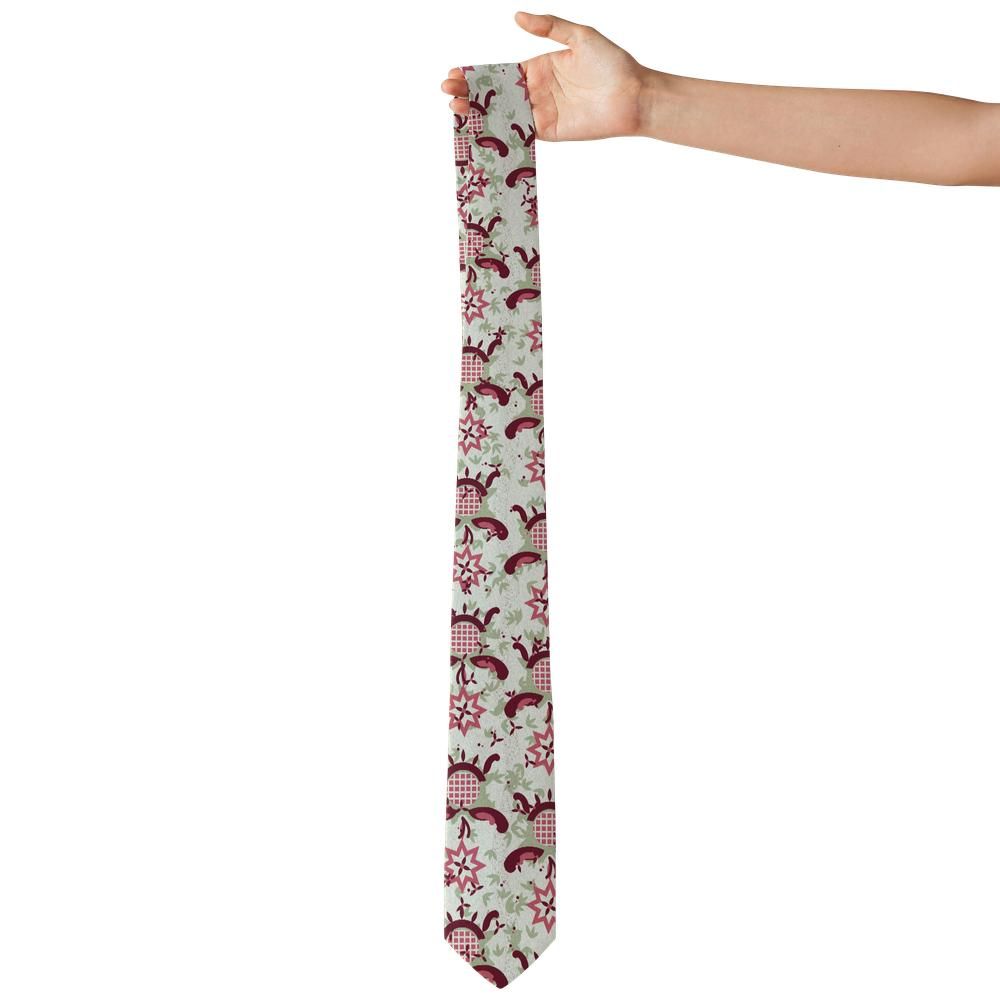 Sternberg - Sage & Burgundy Pomegranate Floral Tie – Castle Orchard