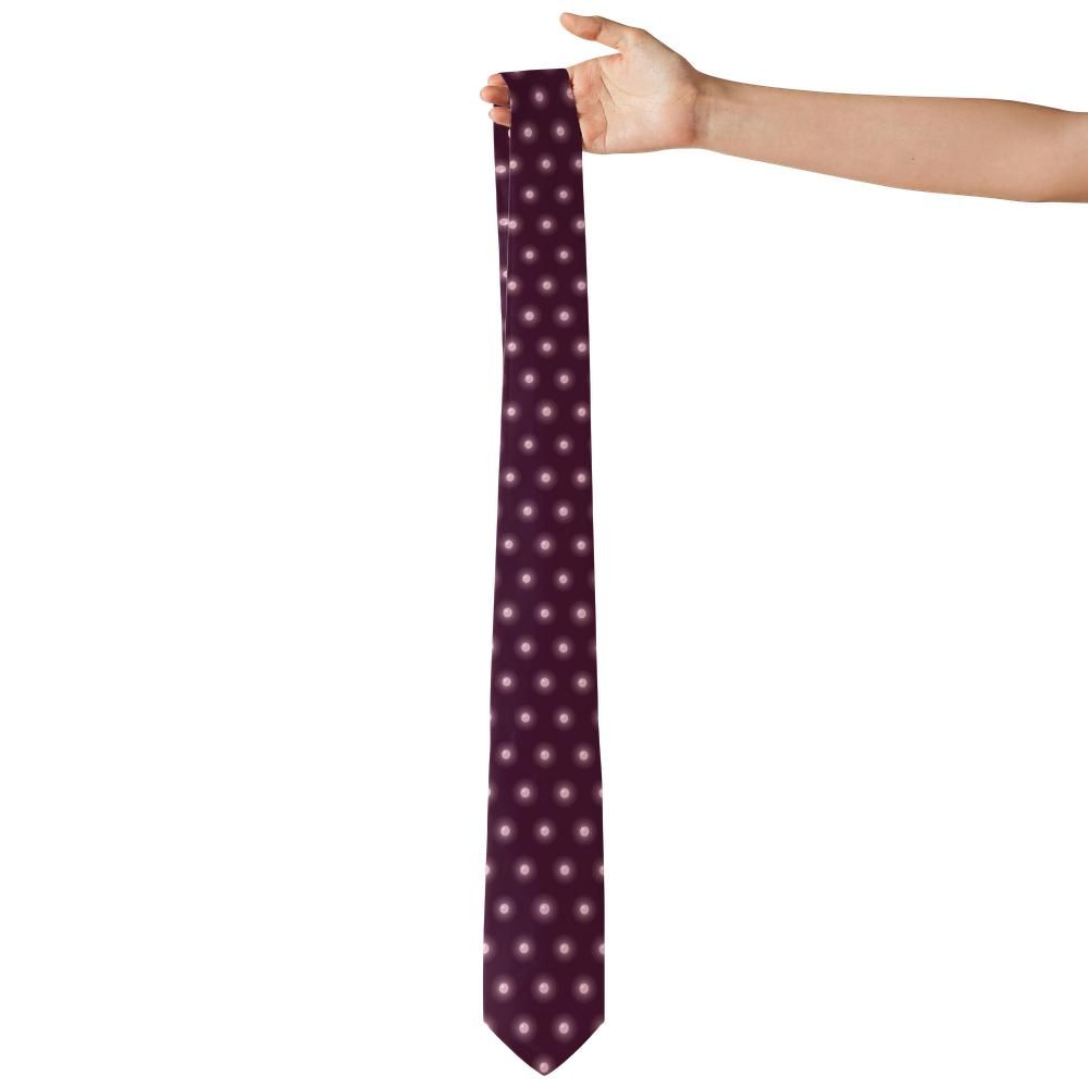 Nádasdy - Plum & Rose Halo Dot Tie – Candlelit Evening