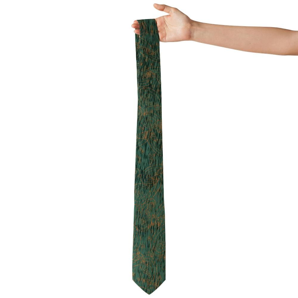 Rosenberg - Forest & Copper Strie Paisley Tie – Sumava Autumn