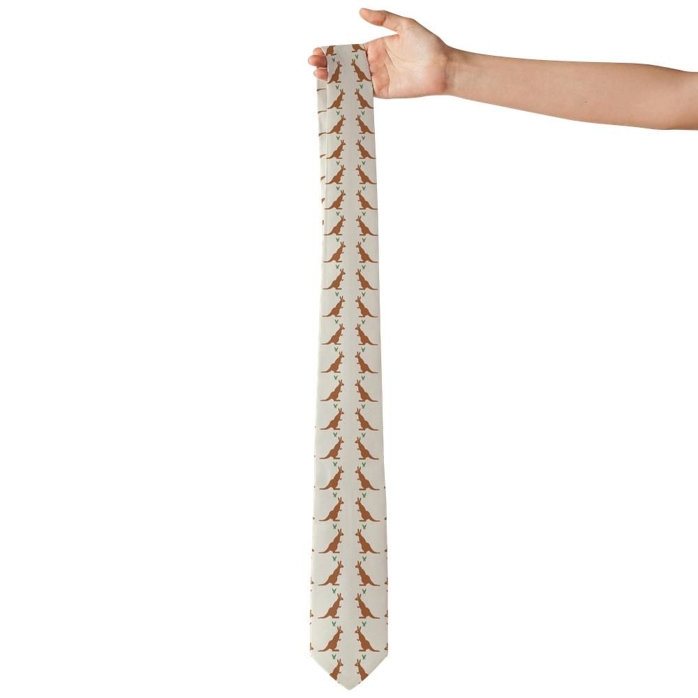 Rechberg - Cream & Rust Kangaroo Tie – Red Centre