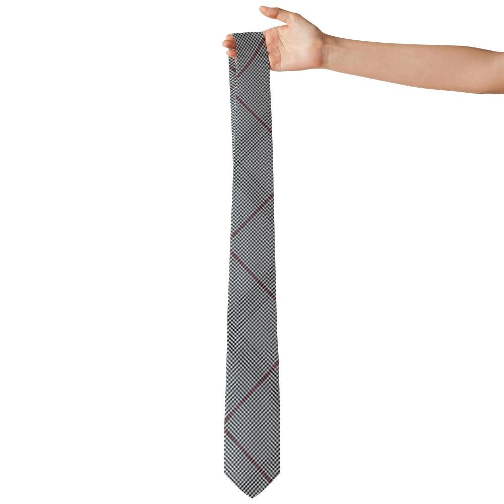 Urquhart - Charcoal & Red Glen Check Tie – Royal Heritage