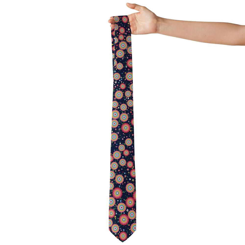 Hardenberg - Navy Multicolor Matyo Rose Tie – Danube Folk