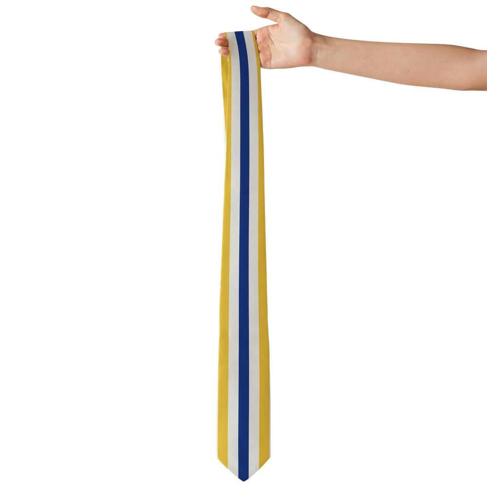 Isenburg - Navy & Yellow Cabana Stripe Tie – Riviera Morning