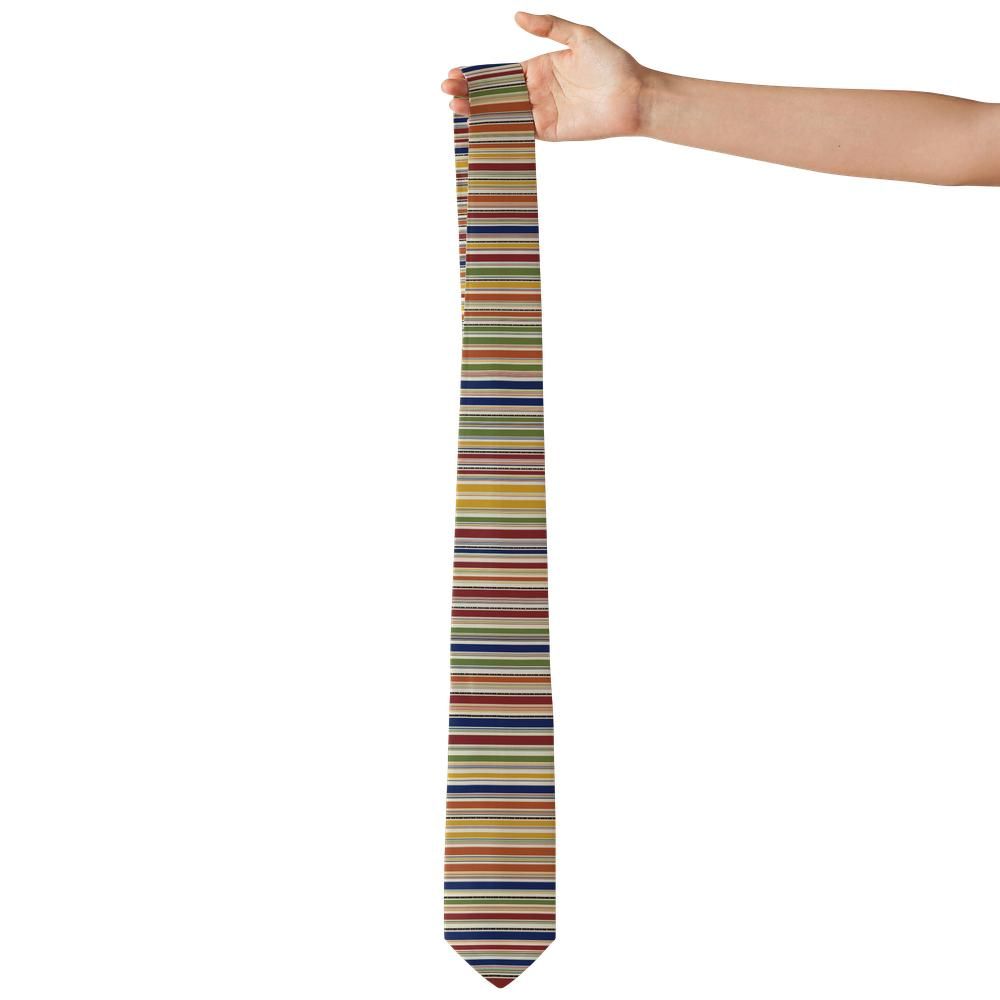 Viffert - Cream & Rust Bayadere Stripe Tie – Desert Bands