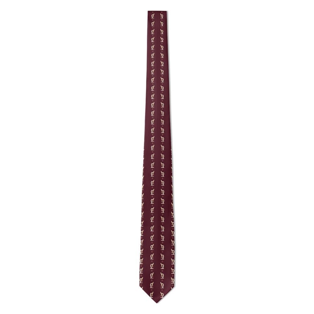 Laudon - Burgundy & Cream Microscope Tie – Research Fellow
