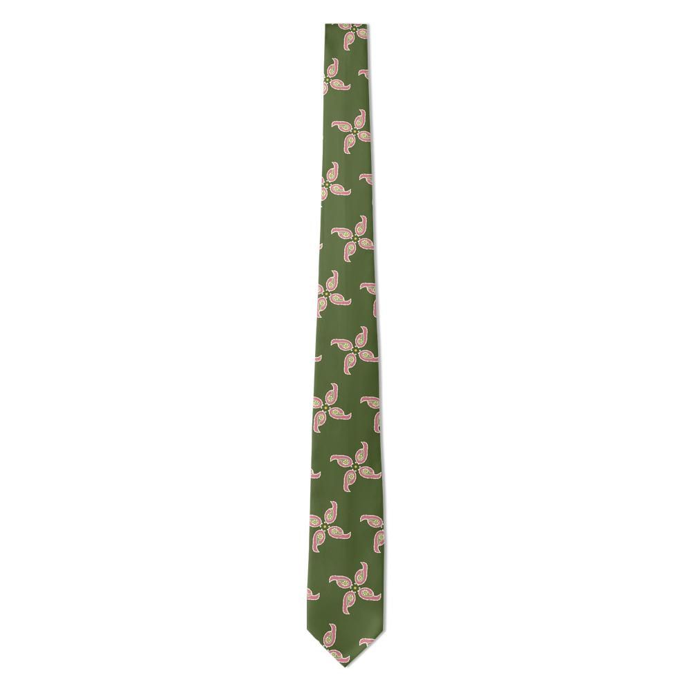 Vendramin - Moss & Rose Carousel Paisley Tie – Springtime Waltz