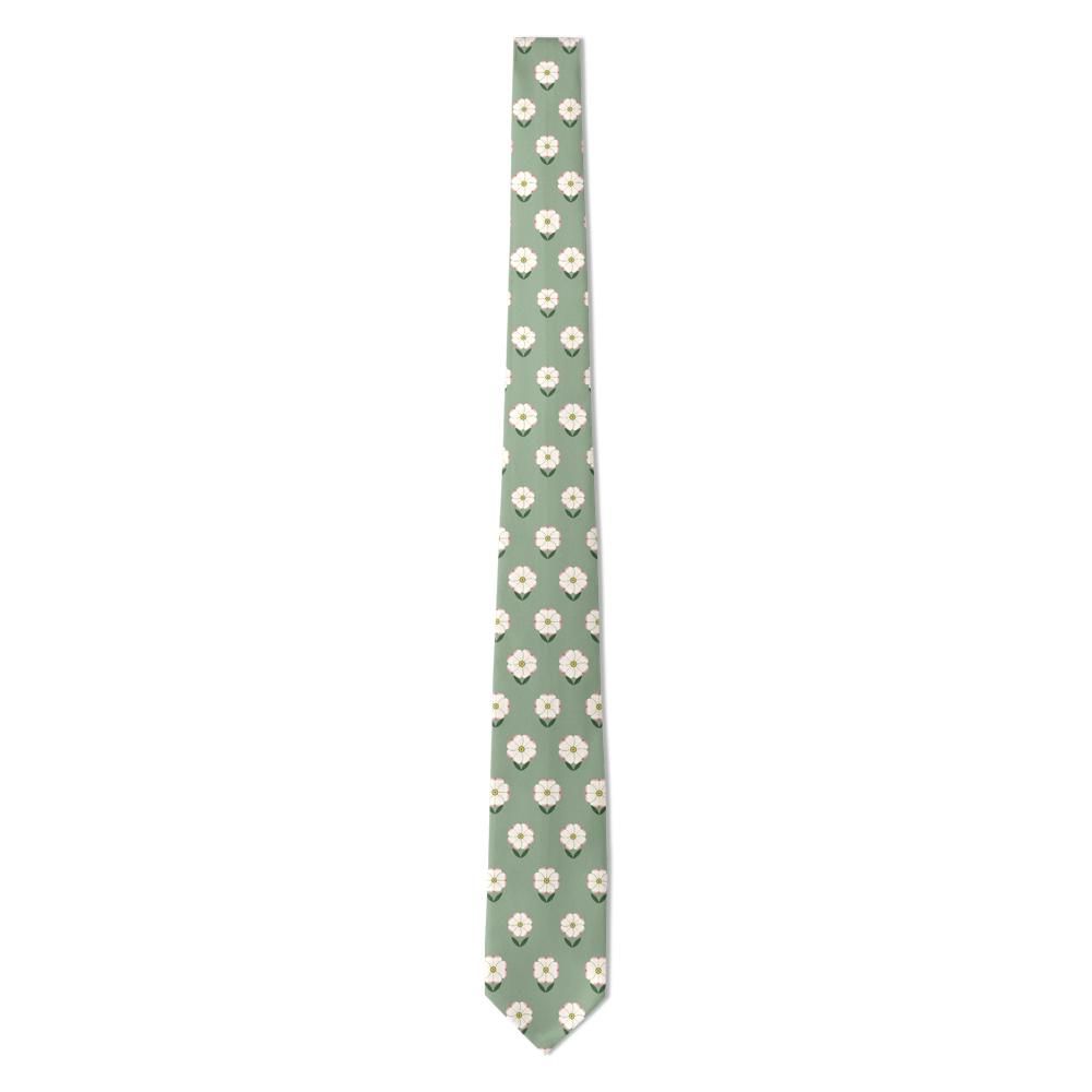 Rosenstolpe - Sage Dogwood Blossom Tie – Garden Party Ready