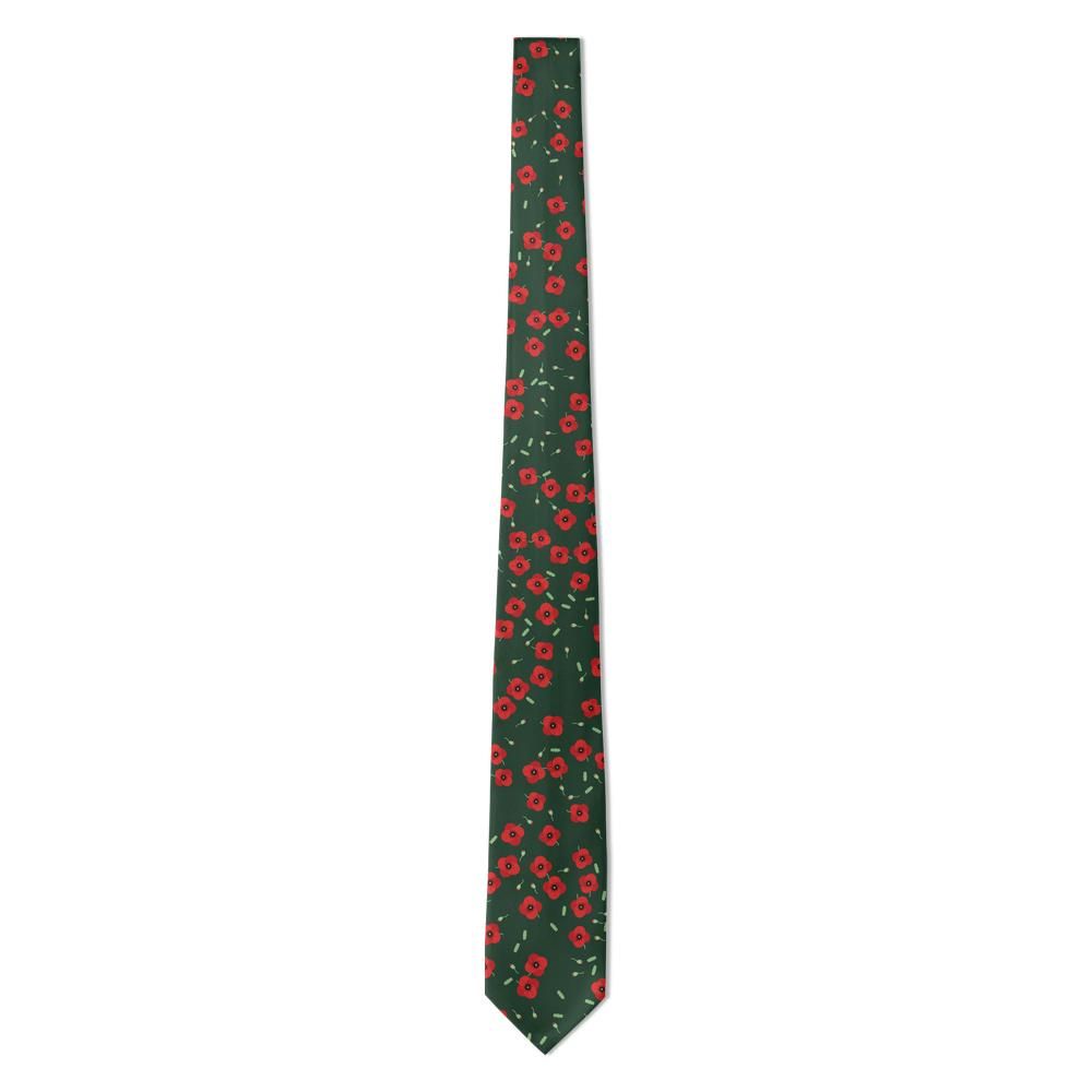 Guldencrone - Forest Green Poppy Tie – Meadow Shade