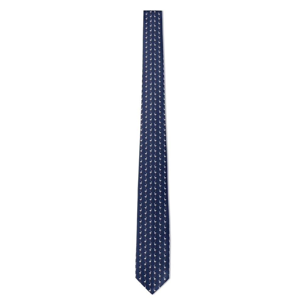 Kuenburg - Navy & White Stork Tie – Homecoming