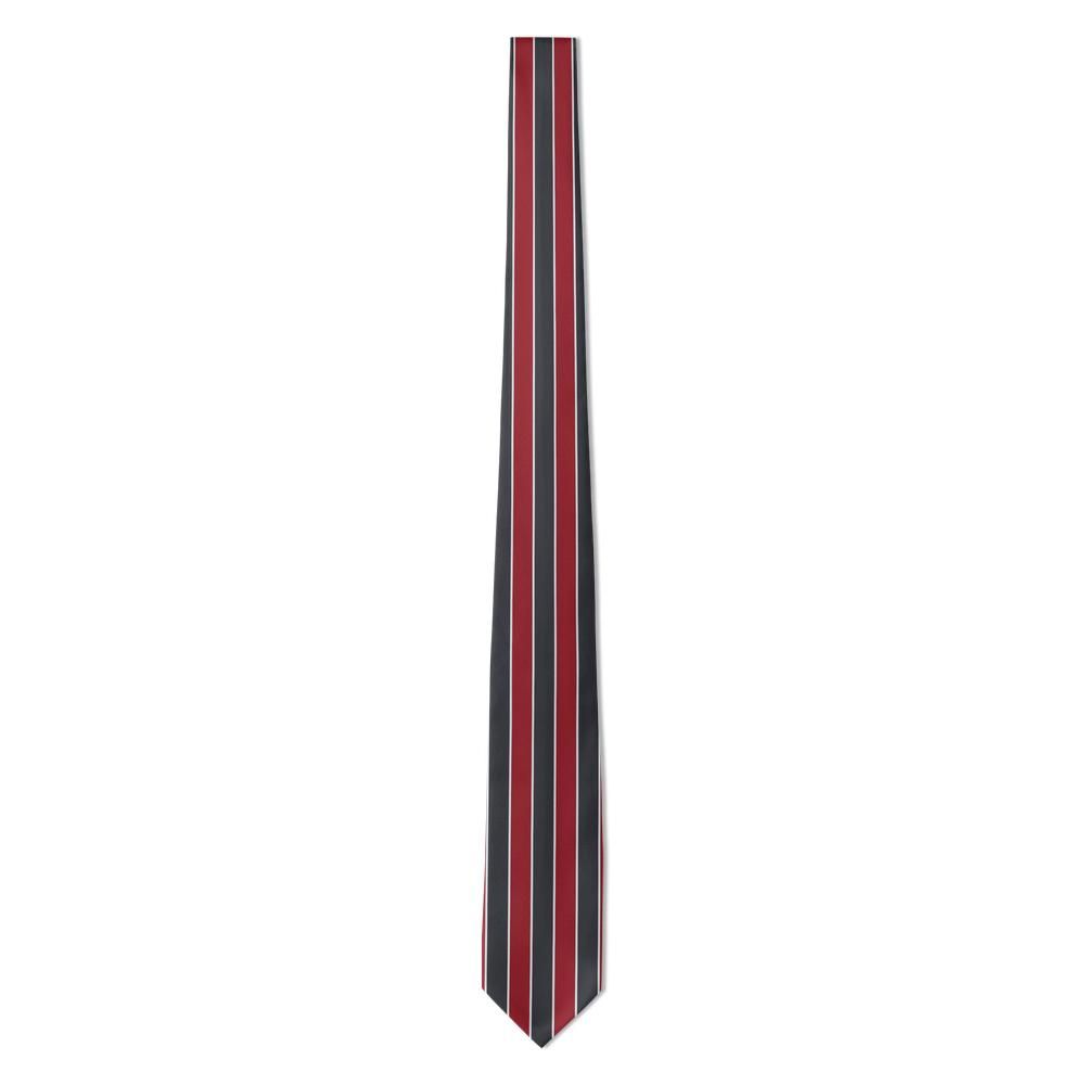 Solms - Charcoal & Red Guards Stripe Tie – Changing of the Guard