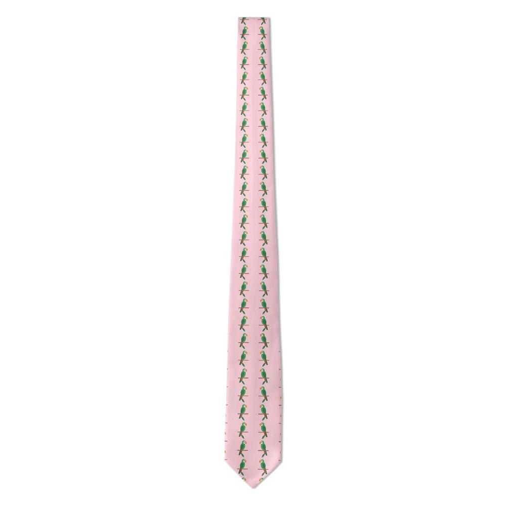 Schaumburg - Pink & Green Parrot Tie – Tropic Lounge