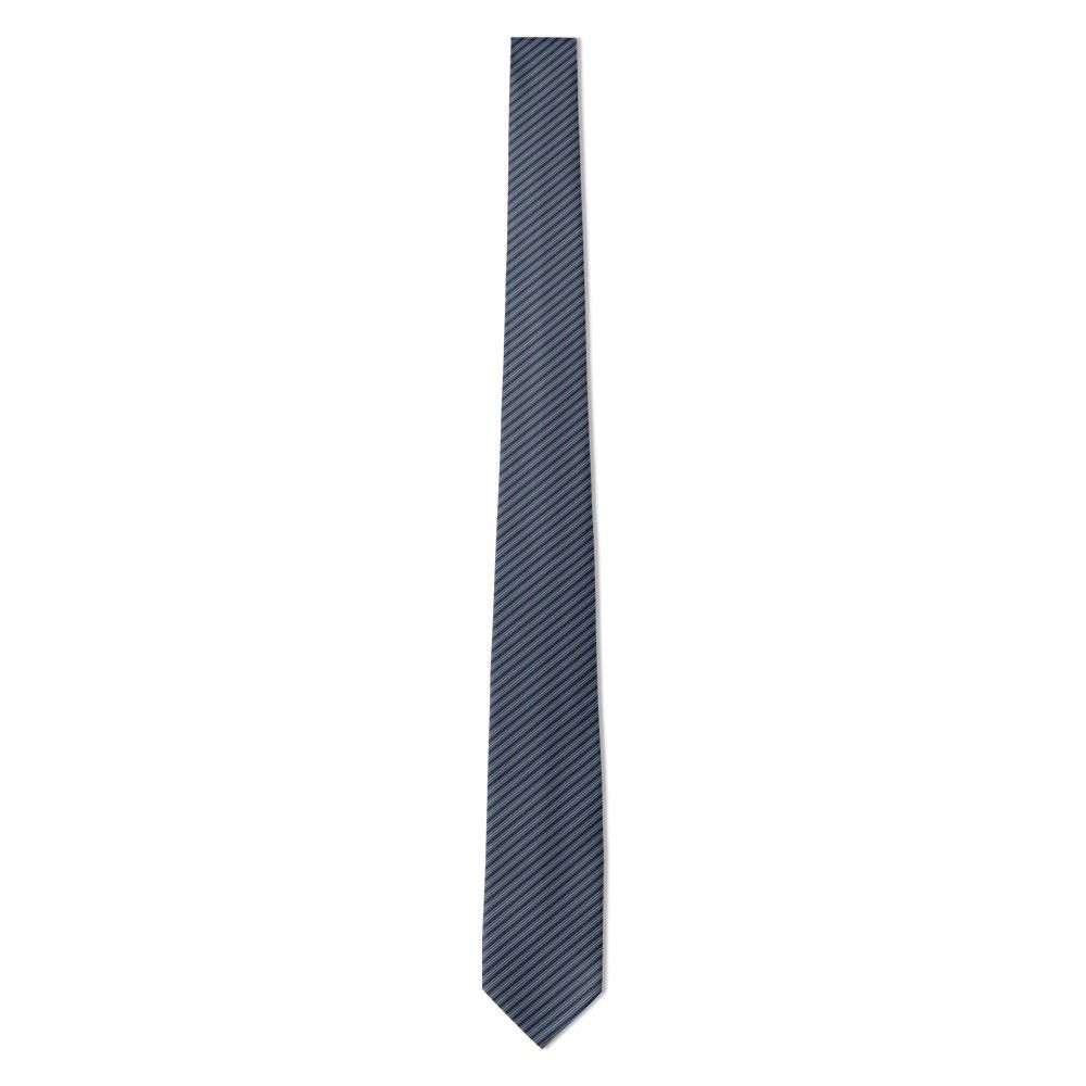 Obdam - Navy, Sky & Gold Fine Stripe Tie – Garden Party