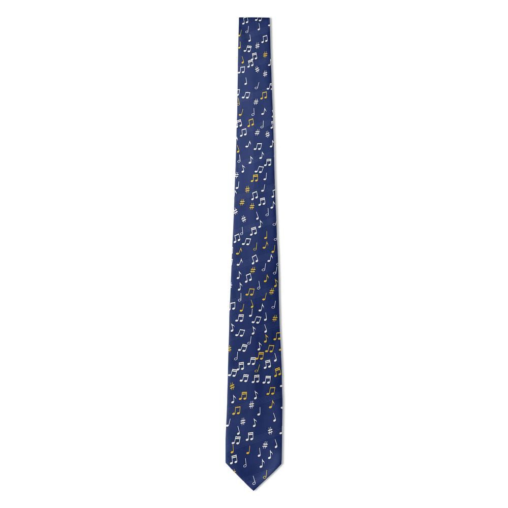Bjelke - Navy Music Note Tie – Concert Hall